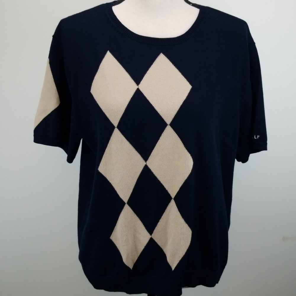 Liz Golf Argyle Sweater.